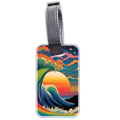 Waves Rainbow Sea Luggage Tag (two Sides)