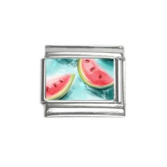 Watermelon Fruit Juicy Summer Heat Italian Charm (9mm) by uniart180623
