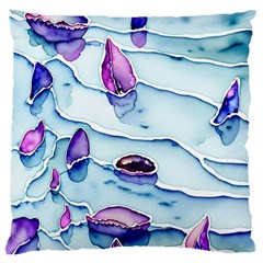 Water Tide Gemstone Large Cushion Case (one Side) by pakminggu
