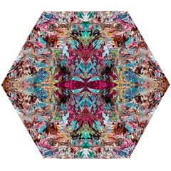 Blended Arabesque Wooden Puzzle Hexagon by kaleidomarblingart