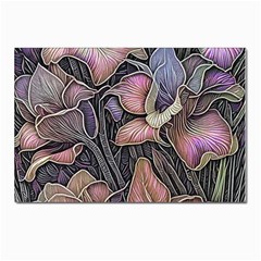 Flowers Iris Plant Postcard 4 x 6  (pkg Of 10) by pakminggu