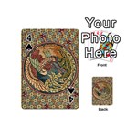 Wings-feathers-cubism-mosaic Playing Cards 54 Designs (Mini) Front - Spade4