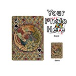 Wings-feathers-cubism-mosaic Playing Cards 54 Designs (Mini) Front - Spade5