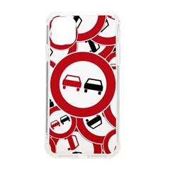 Overtaking-traffic-sign Iphone 11 Tpu Uv Print Case by Bedest