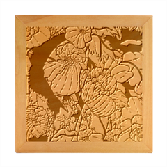Flower Classic Japanese Art Wood Photo Frame Cube by Cowasu