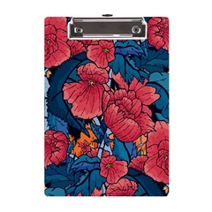 Flower Classic Japanese Art A5 Acrylic Clipboard by Cowasu