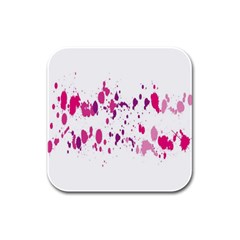 Blot-01  Rubber Square Coaster (4 Pack) by nateshop