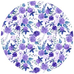 Violet-01 Wooden Puzzle Round by nateshop