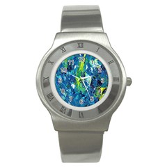 Painting-01 Stainless Steel Watch by nateshop