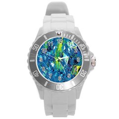 Painting-01 Round Plastic Sport Watch (l) by nateshop
