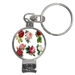 Roses-white Nail Clippers Key Chain by nateshop