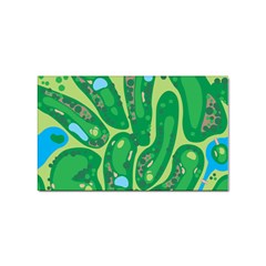 Golf Course Par Golf Course Green Sticker Rectangular (100 Pack) by Cowasu
