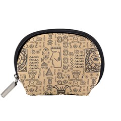 Aztec Tribal African Egyptian Style Seamless Pattern Vector Antique Ethnic Accessory Pouch (small) by Bedest