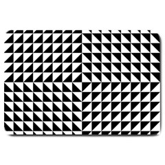 Optical-illusion-illusion-black Large Doormat by Bedest