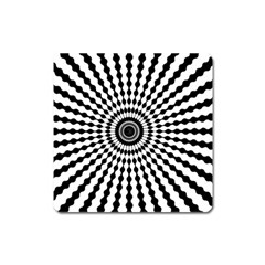 Starburst-sunburst-hypnotic Square Magnet