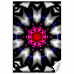 Kaleidoscope-round-metal Canvas 12  X 18 