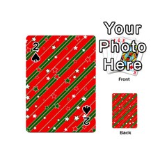 Christmas-paper-star-texture     - Playing Cards 54 Designs (mini) by Bedest