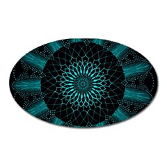 Ornament-district-turquoise Oval Magnet