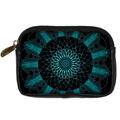 Ornament-district-turquoise Digital Camera Leather Case