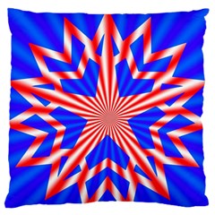 Star-explosion-burst-usa-red Large Cushion Case (two Sides)