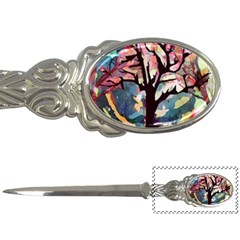 Tree-moon-night-sky-landscape Letter Opener