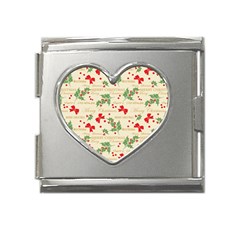 Christmas-paper-scrapbooking-- Mega Link Heart Italian Charm (18mm) by Bedest