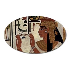 Hieroglyphics-goddess-queen Oval Magnet