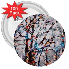 Forest-abstract-artwork-colorful 3  Buttons (100 Pack) 