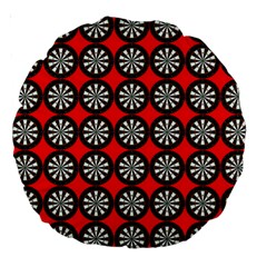 Darts-dart-board-board-target-game Large 18  Premium Round Cushions