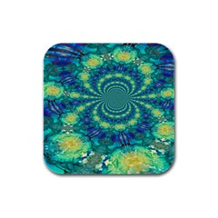 Fractal Rubber Square Coaster (4 Pack) by nateshop