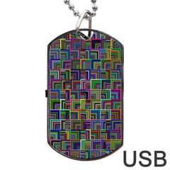 Wallpaper-background-colorful Dog Tag Usb Flash (two Sides) by Bedest