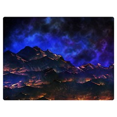 Landscape-sci-fi-alien-world Two Sides Premium Plush Fleece Blanket (extra Small) by Bedest