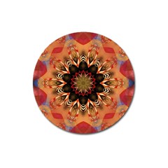 Abstract-kaleidoscope-design Magnet 3  (round)