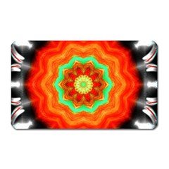 Abstract-kaleidoscope-colored Magnet (rectangular) by Bedest