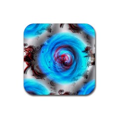 Abstract-kaleidoscope-pattern Rubber Coaster (square)