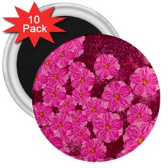 Cherry-blossoms-floral-design 3  Magnets (10 Pack)  by Bedest