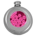 Cherry-blossoms-floral-design Round Hip Flask (5 oz)