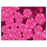 Cherry-blossoms-floral-design Two Sides Premium Plush Fleece Blanket (Extra Small)