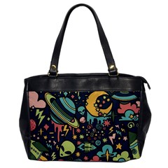 Alien Ocket Space Aesthetic Pattern Oversize Office Handbag by pakminggu