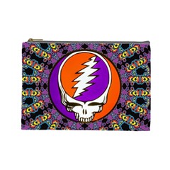 Gratefuldead Grateful Dead Pattern Cosmetic Bag (large) by Cowasu