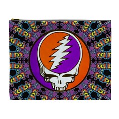 Gratefuldead Grateful Dead Pattern Cosmetic Bag (xl) by Cowasu