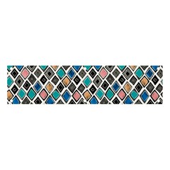 Diamond Shapes Pattern Banner And Sign 4  X 1  by Cowasu