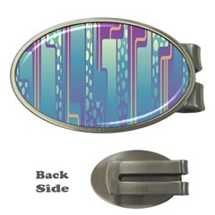 Non-seamless-pattern-background Money Clips (oval)  by Cowasu