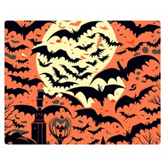 Bat Pattern Premium Plush Fleece Blanket (medium) by Valentinaart