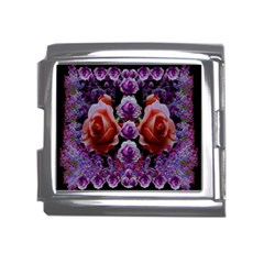 Night So Peaceful In The World Of Roses Mega Link Italian Charm (18mm) by pepitasart