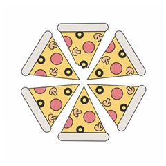 Pizza-slice-food-italian Wooden Puzzle Square