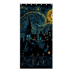 Castle Starry Night Van Gogh Parody Shower Curtain 36  X 72  (stall)  by Sarkoni