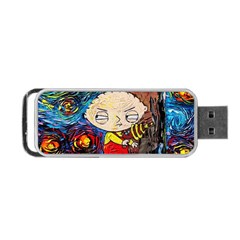 Cartoon Starry Night Vincent Van Gogh Portable Usb Flash (one Side) by Sarkoni