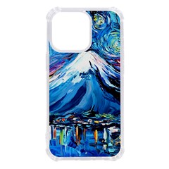 Mount Fuji Art Starry Night Van Gogh Iphone 13 Pro Tpu Uv Print Case by Sarkoni