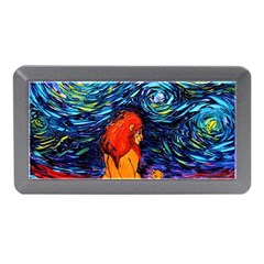 Lion Art Starry Night Van Gogh Memory Card Reader (mini) by Sarkoni